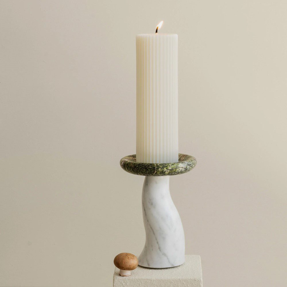 BLACK BLAZE Mushroom Candle Holder