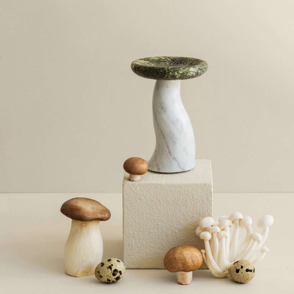 BLACK BLAZE Mushroom Candle Holder