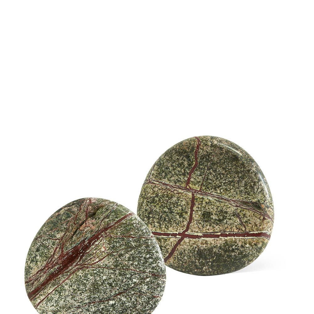 BLACK BLAZE Stone Coasters, Rainforest Green (Set of 2)