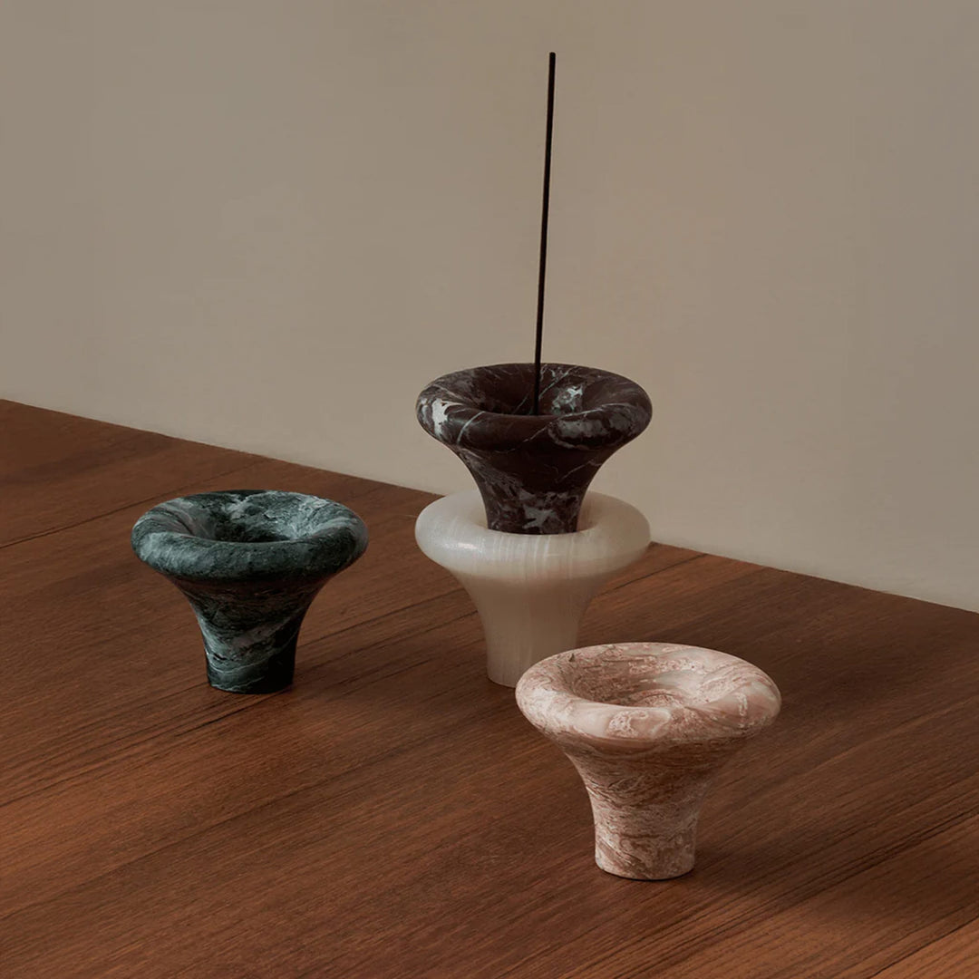 BLACK BLAZE Bell Incense Burner, Fossil Pink