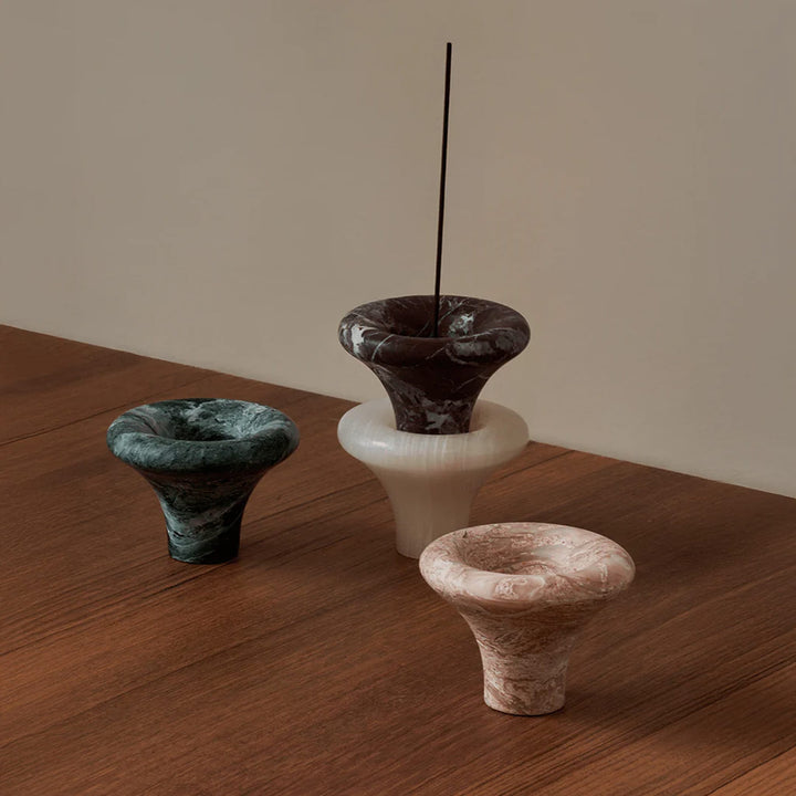 BLACK BLAZE Bell Incense Burner, Fossil Pink