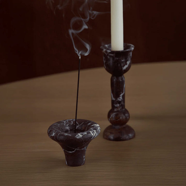 BLACK BLAZE Bell Incense Burner, Rosso Lavento