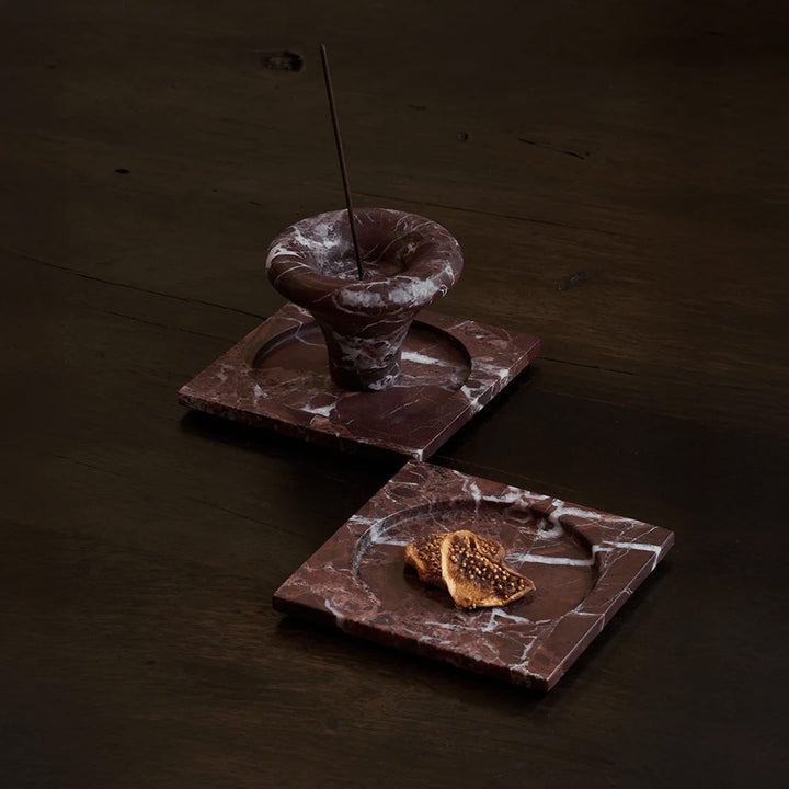 BLACK BLAZE Bell Incense Burner, Rosso Lavento