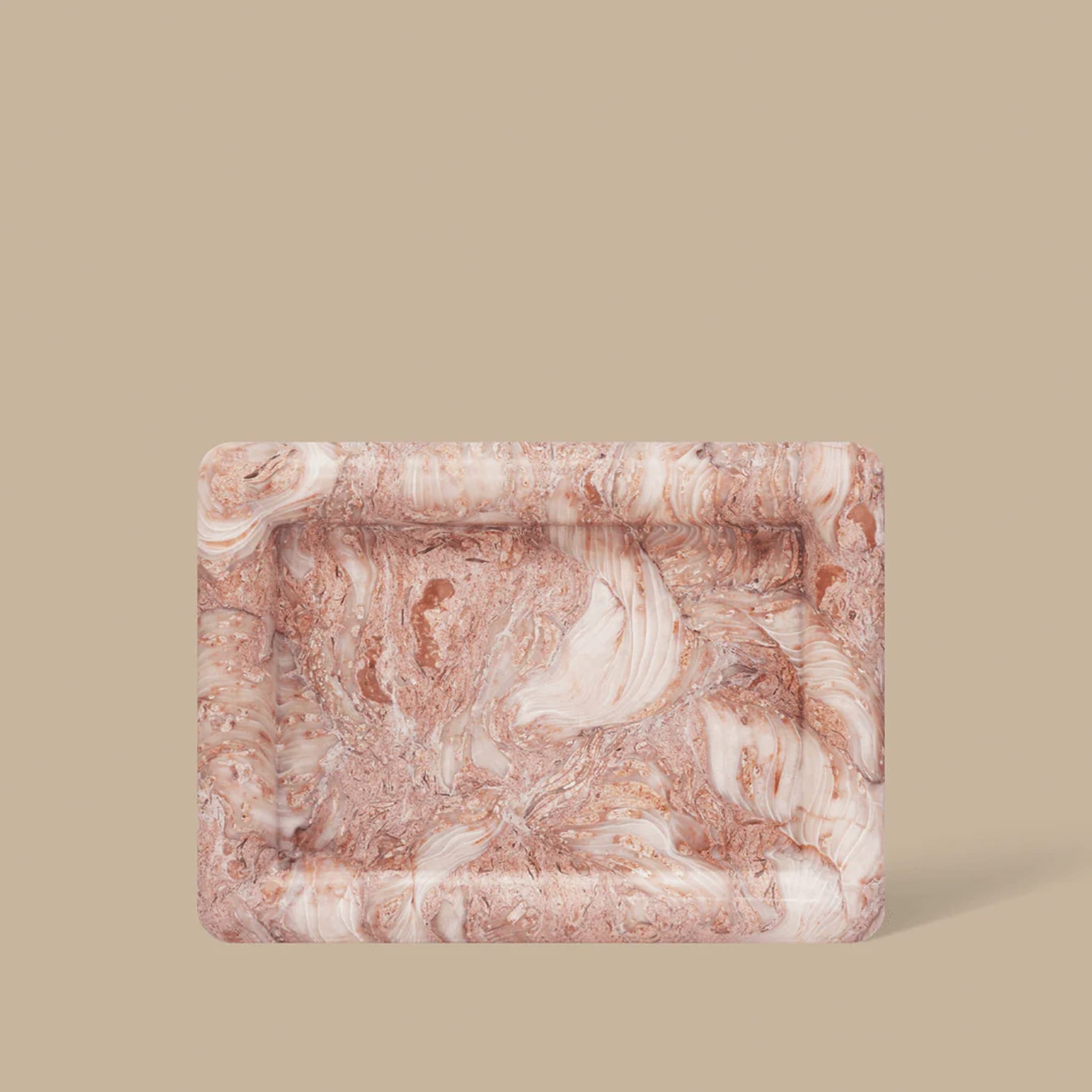 BLACK BLAZE Halo Rectangle Tray, L 25cm, Fossil Pink