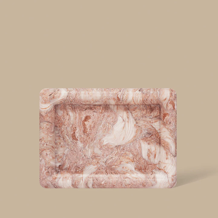 BLACK BLAZE Halo Rectangle Tray, L 25cm, Fossil Pink