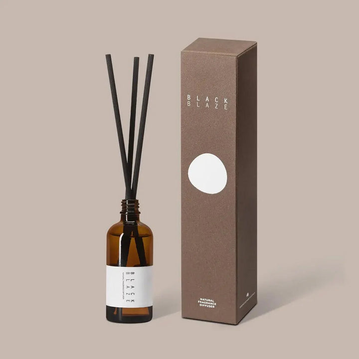 BLACK BLAZE Natural Fragrance Diffuser, Vetiver & Fig 100ml