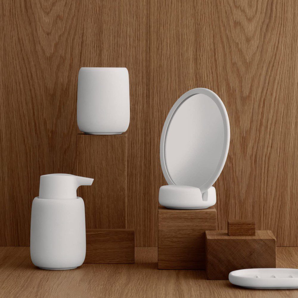 BLOMUS Sono Soap Dispenser H14cm, Moonbeam