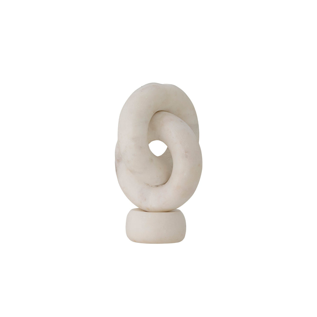 BLOOMINGVILLE Goa Marble Candle Holder, White