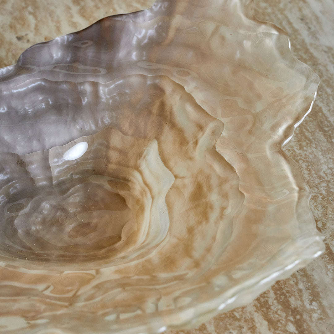 BLOOMINGVILLE Aiku Bowl, Nature, Glass, L38 cm
