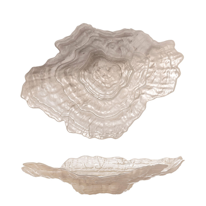 BLOOMINGVILLE Aiku Bowl, Nature, Glass, L38 cm