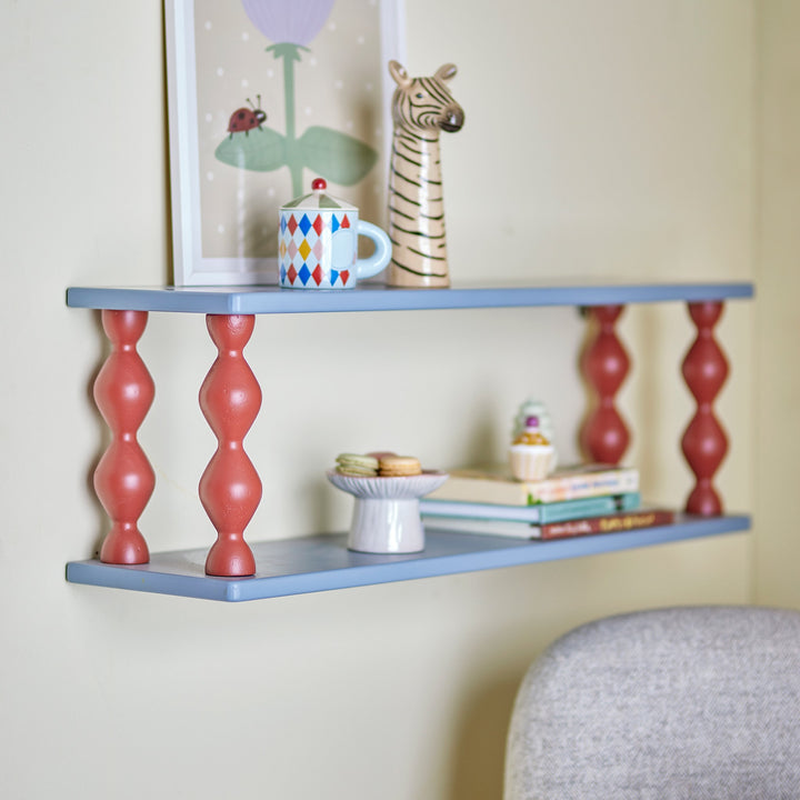 BLOOMINGVILLE MINI Bibiola Shelf, Blue, L80cm