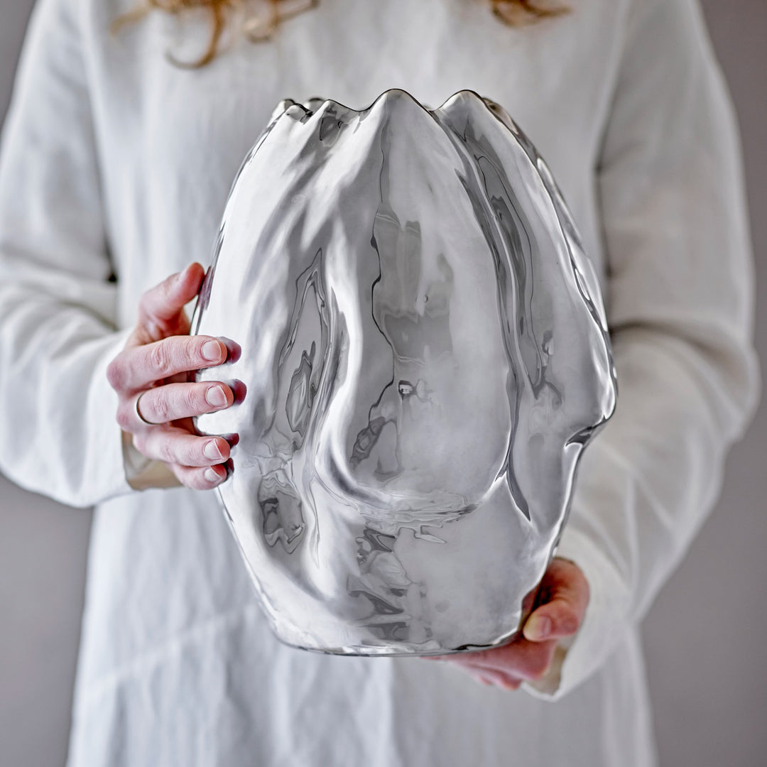 BLOOMINGVILLE Bobby Vase, Silver, H29cm