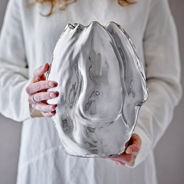 BLOOMINGVILLE Bobby Vase, Silver, H29cm