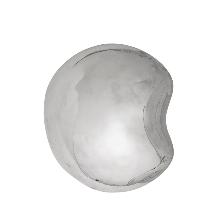 BLOOMINGVILLE Bobby Sculpture Stoneware H18xL21.5cm, Chrome/Silver