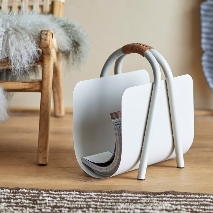 BLOOMINGVILLE Eton Magazine Holder, Metal, Nature