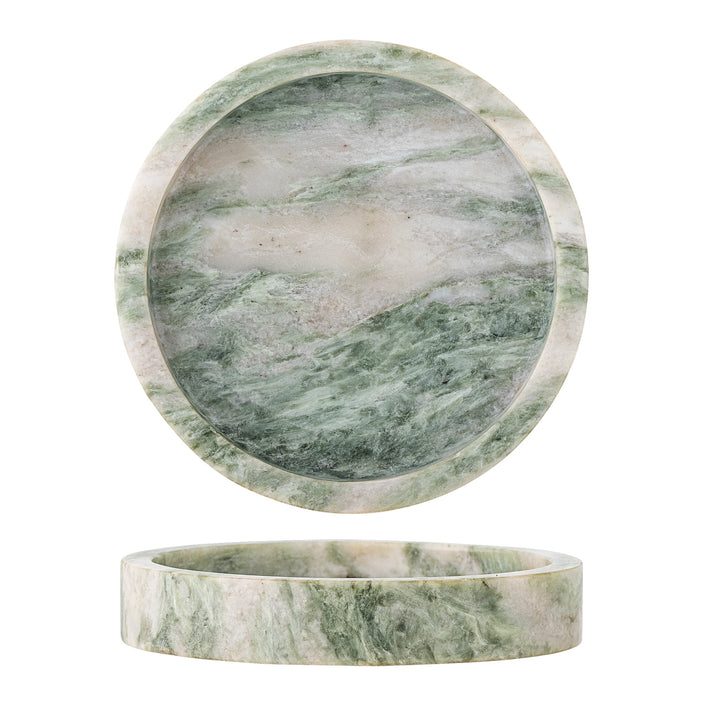 BLOOMINGVILLE Ivette Marble Tray, Green, D20cm