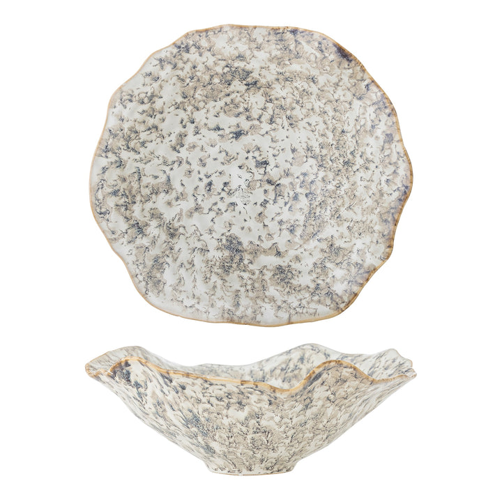 BLOOMINGVILLE Lennon Stoneware Bowl Ø27cm, Grey