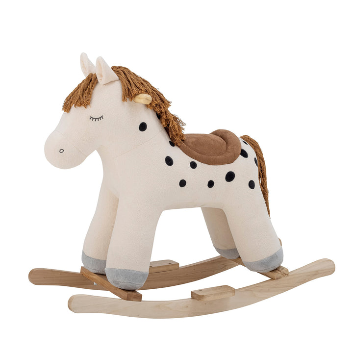 BLOOMINGVILLE Merlen Kids Rocking Horse Toy, White