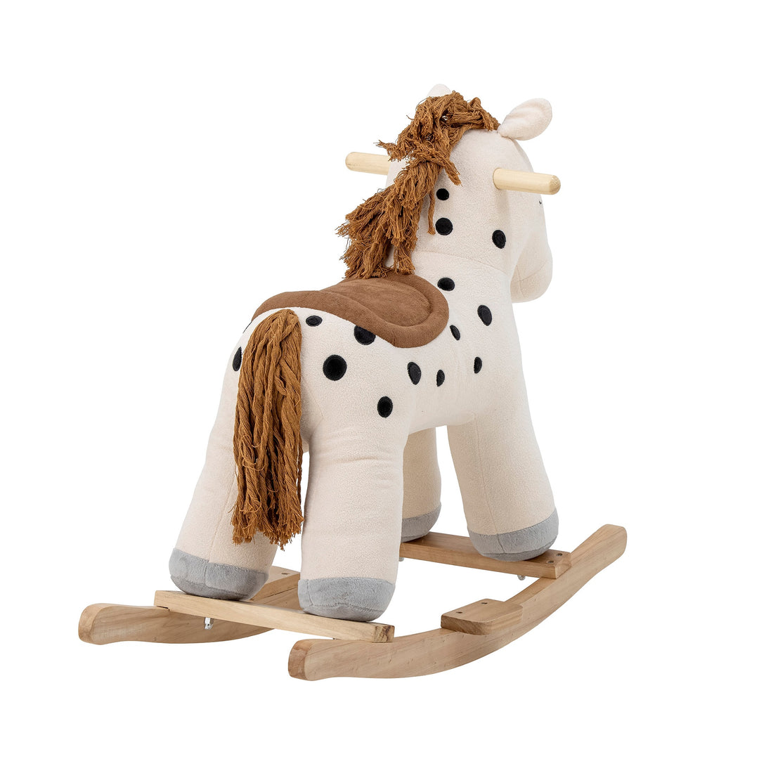 BLOOMINGVILLE Merlen Kids Rocking Horse Toy, White