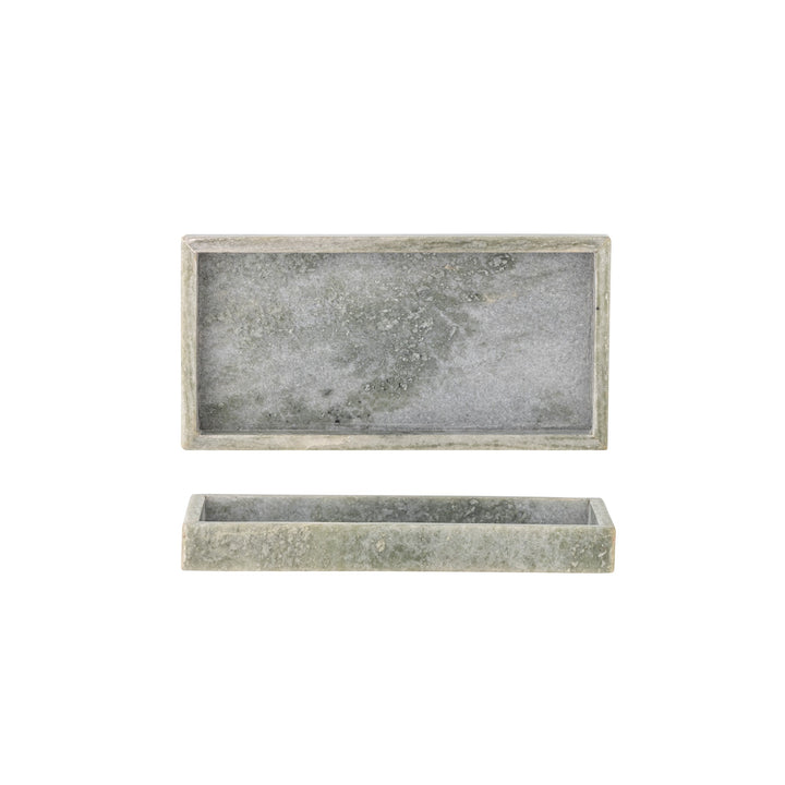 BLOOMINGVILLE Majsa Marble Tray, L25.5cm, Green