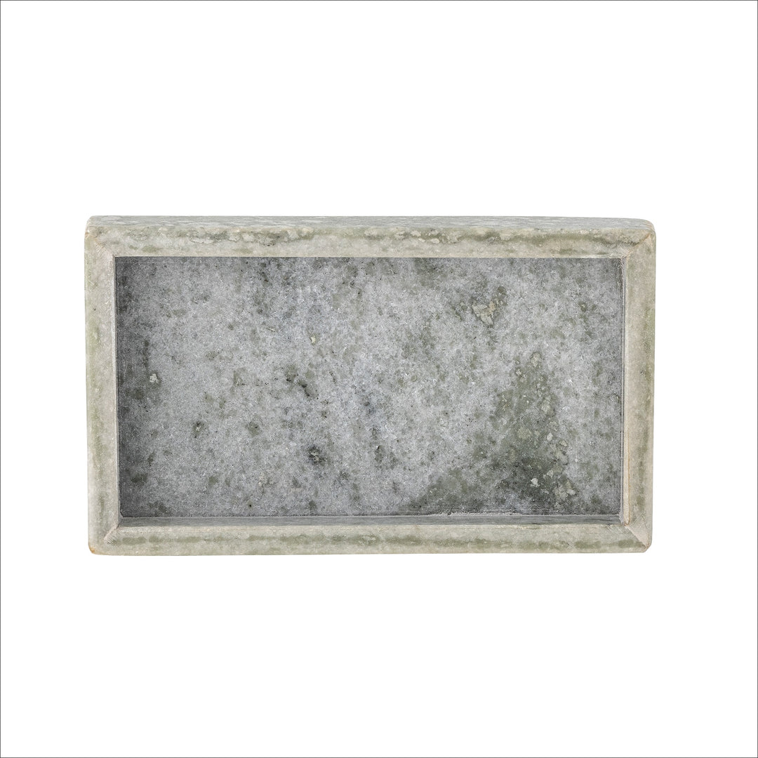 BLOOMINGVILLE Majsa Marble Tray, L17.5x10cm, Green