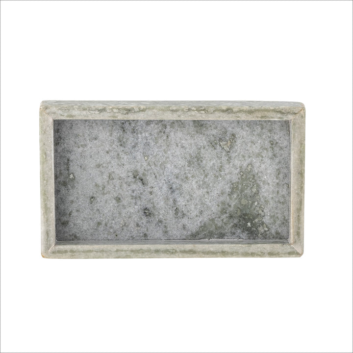 BLOOMINGVILLE Majsa Marble Tray, L17.5x10cm, Green