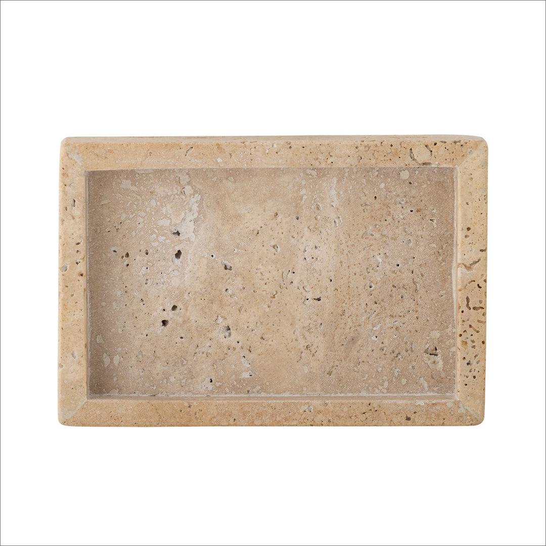 BLOOMINGVILLE Majsa Travertine Tray, L15 x W10 cm, Nature