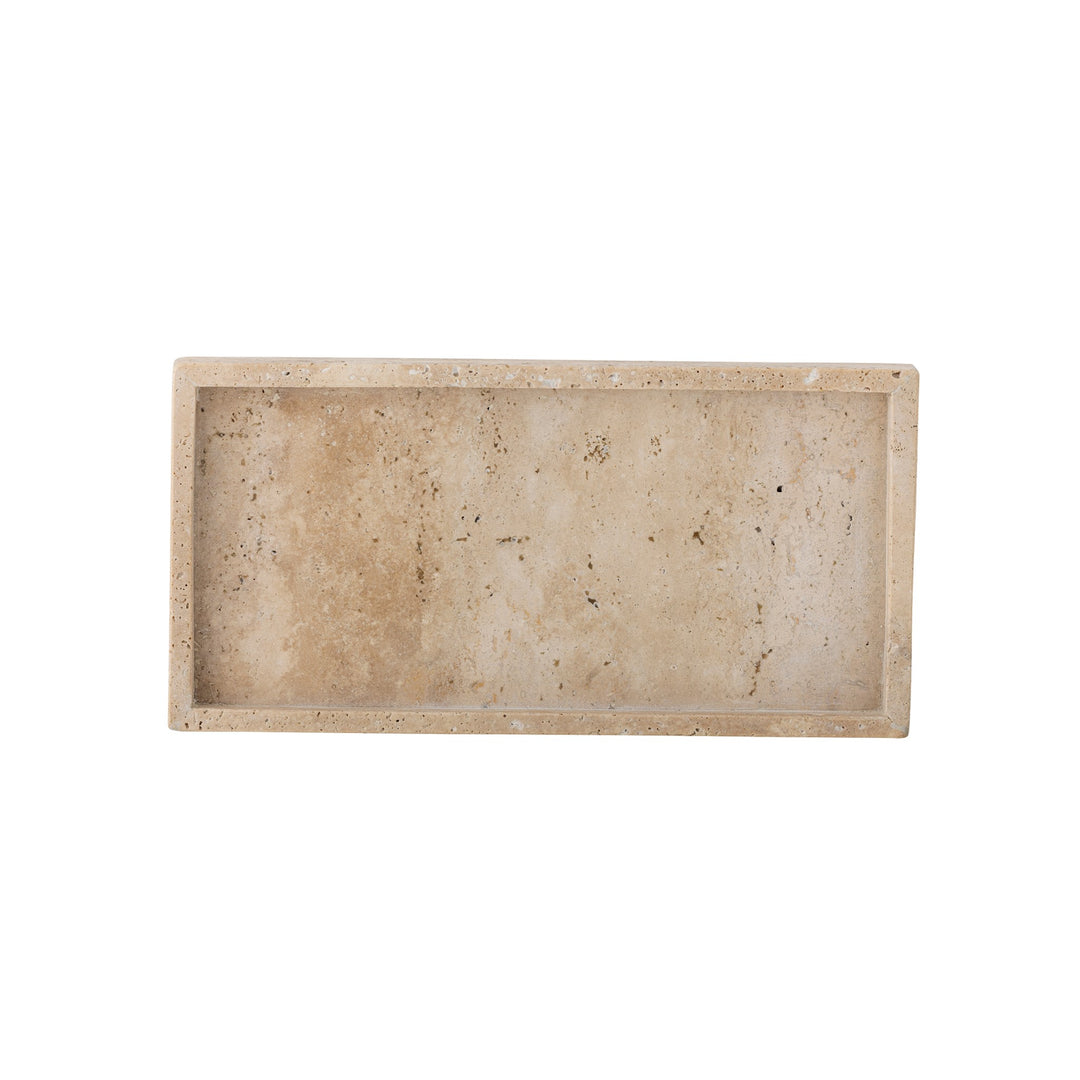 BLOOMINGVILLE Majsa Travertine Tray, L30.5cm, Nature