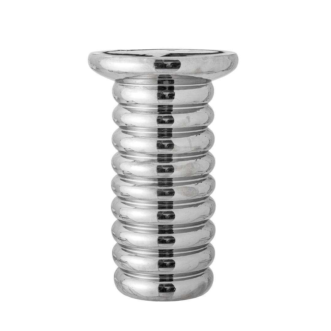 BLOOMINGVILLE Spike Stoneware Side Table H50.5cm, Chrome/Silver