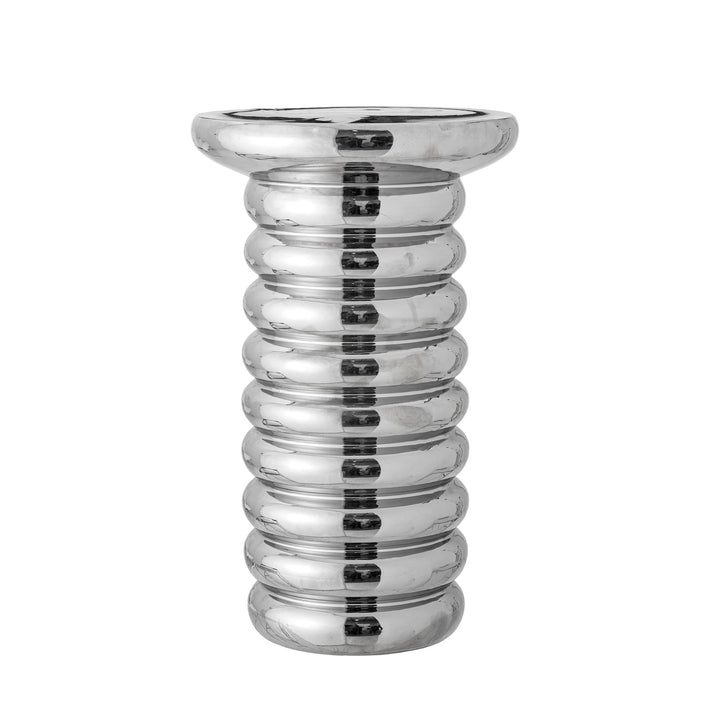 BLOOMINGVILLE Spike Stoneware Side Table H50.5cm, Chrome/Silver