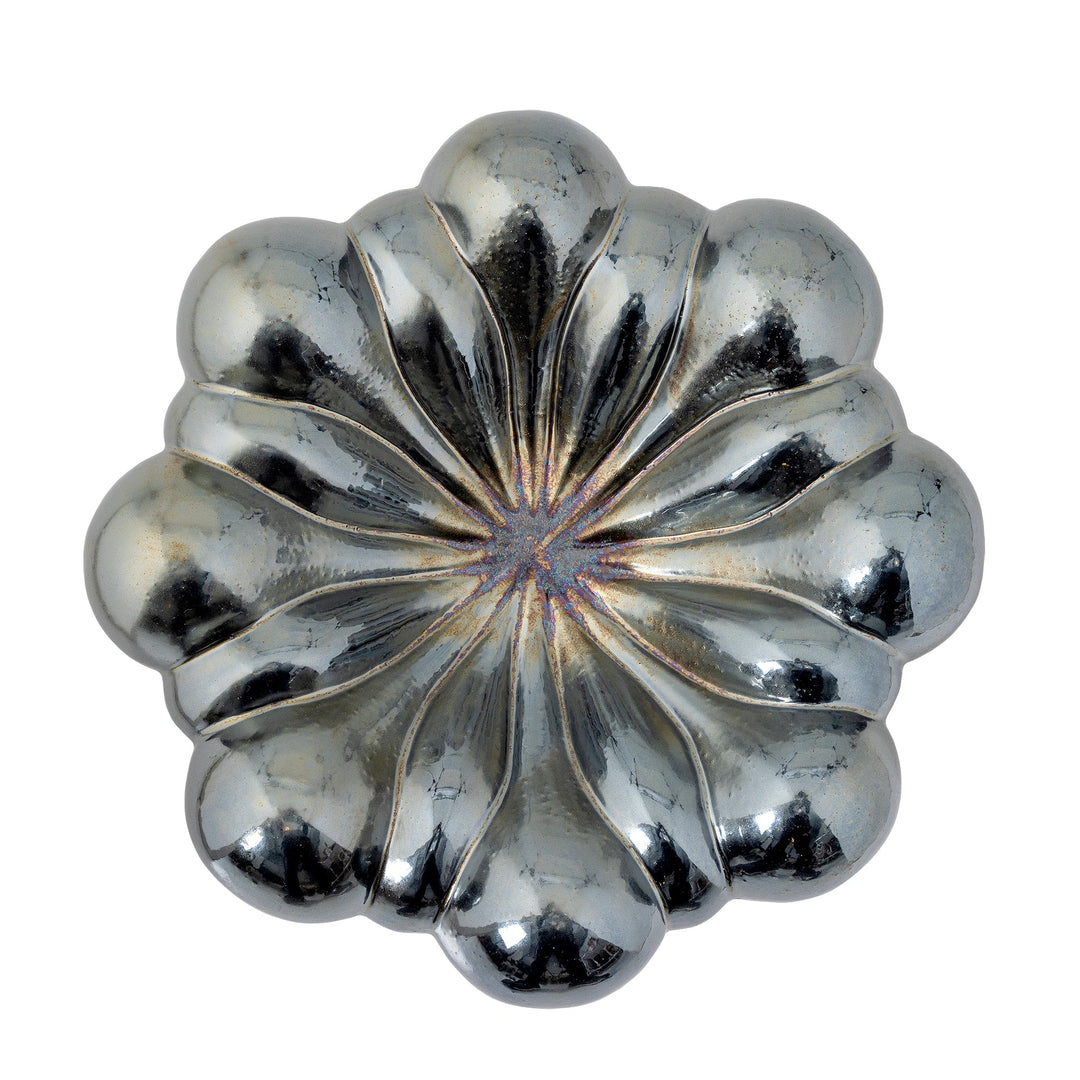 BLOOMINGVILLE Sheeran Bowl, Silver, D31.5cm