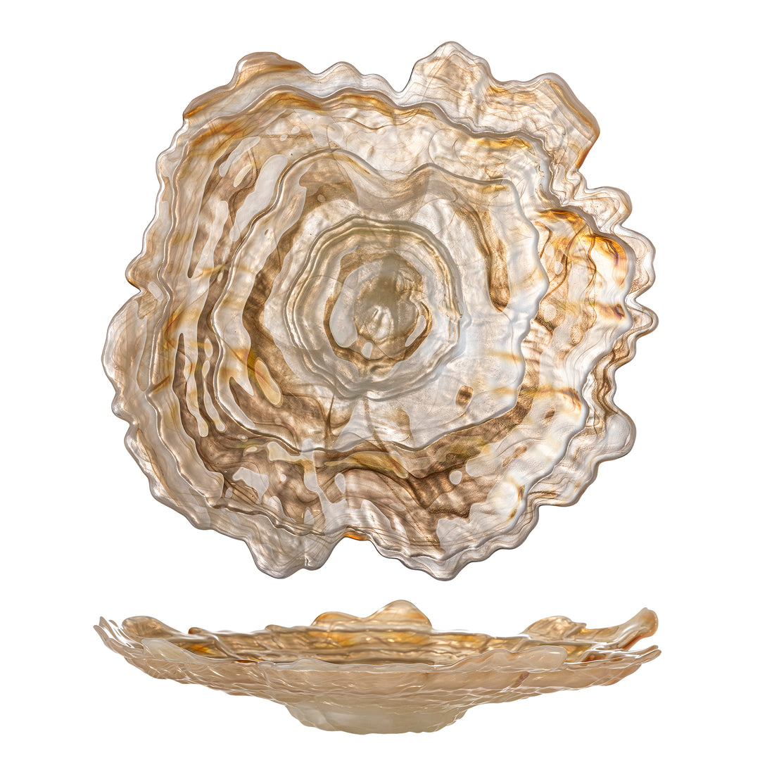 BLOOMINGVILLE Asimi Bowl, Nature, Glass, D38.5 cm