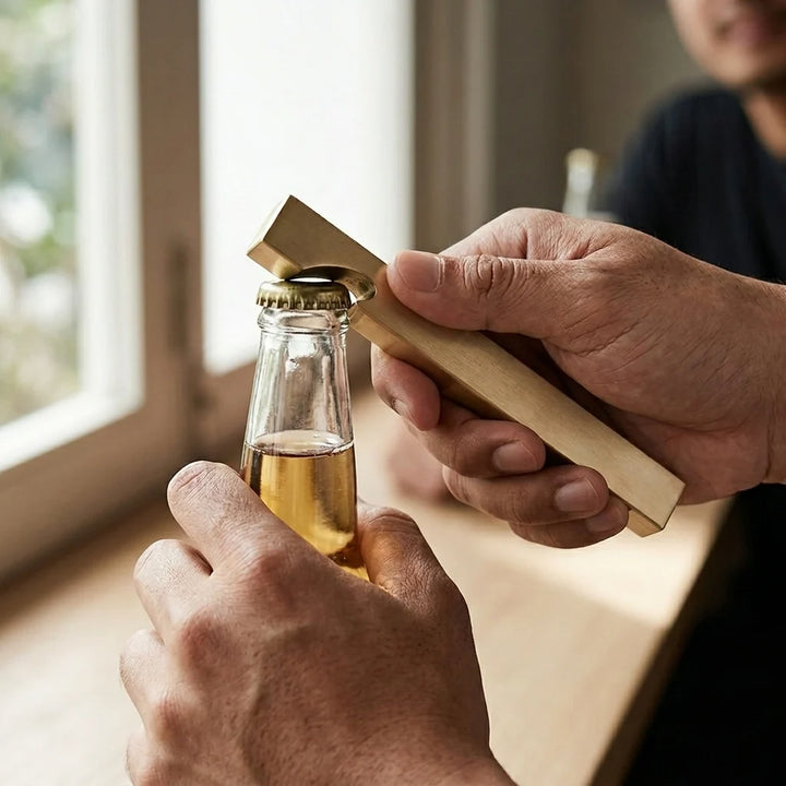 BEHR & CO Bottle Opener, Brass
