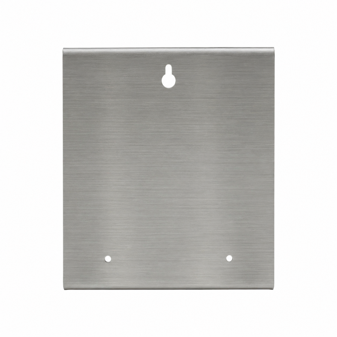 DESIGNSTUFF Lockable Soap Dispenser Holder, Dual 500ml, Brushed Steel