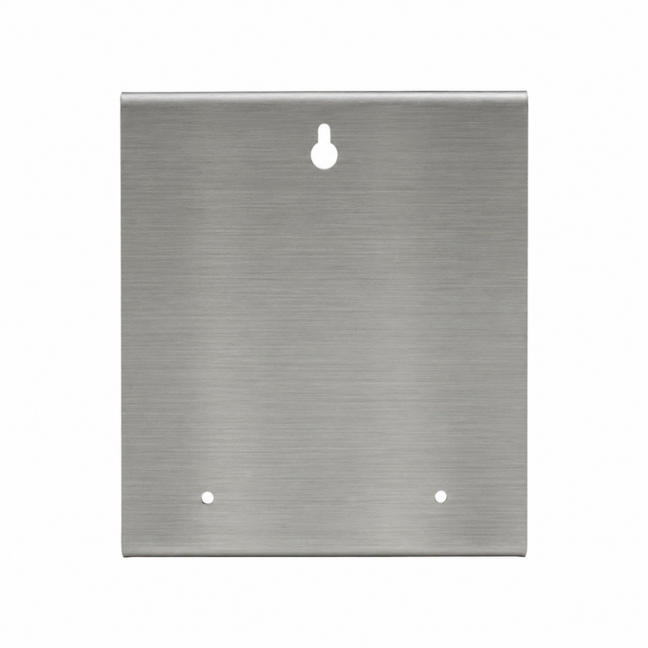 DESIGNSTUFF Lockable Soap Dispenser Holder, Dual 500ml, Brushed Steel
