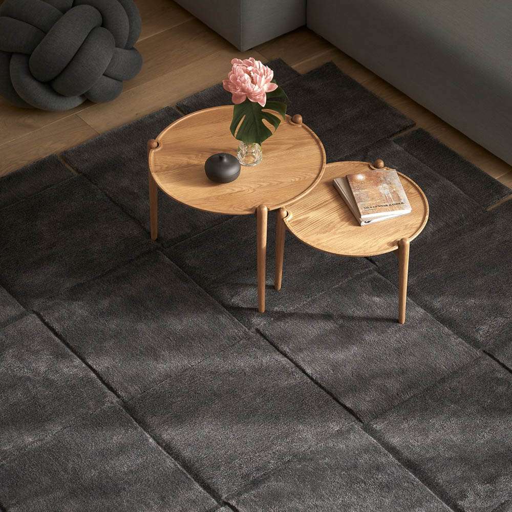 PRE-ORDER | DESIGN HOUSE STOCKHOLM Basket Rug, Dark Grey - 4 Sizes