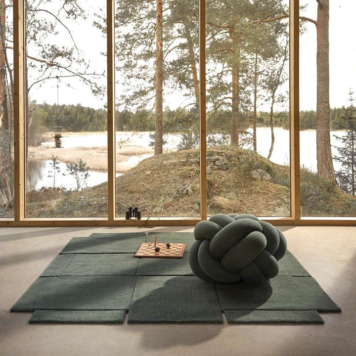 PRE-ORDER | DESIGN HOUSE STOCKHOLM Knot Floor Cushion, Forest Green- 2 Sizes