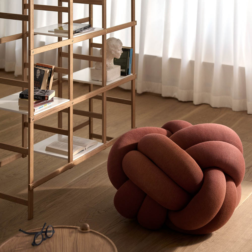 PRE-ORDER │ DESIGN HOUSE STOCKHOLM Knot Floor Cushion, Ochre - 2 Sizes