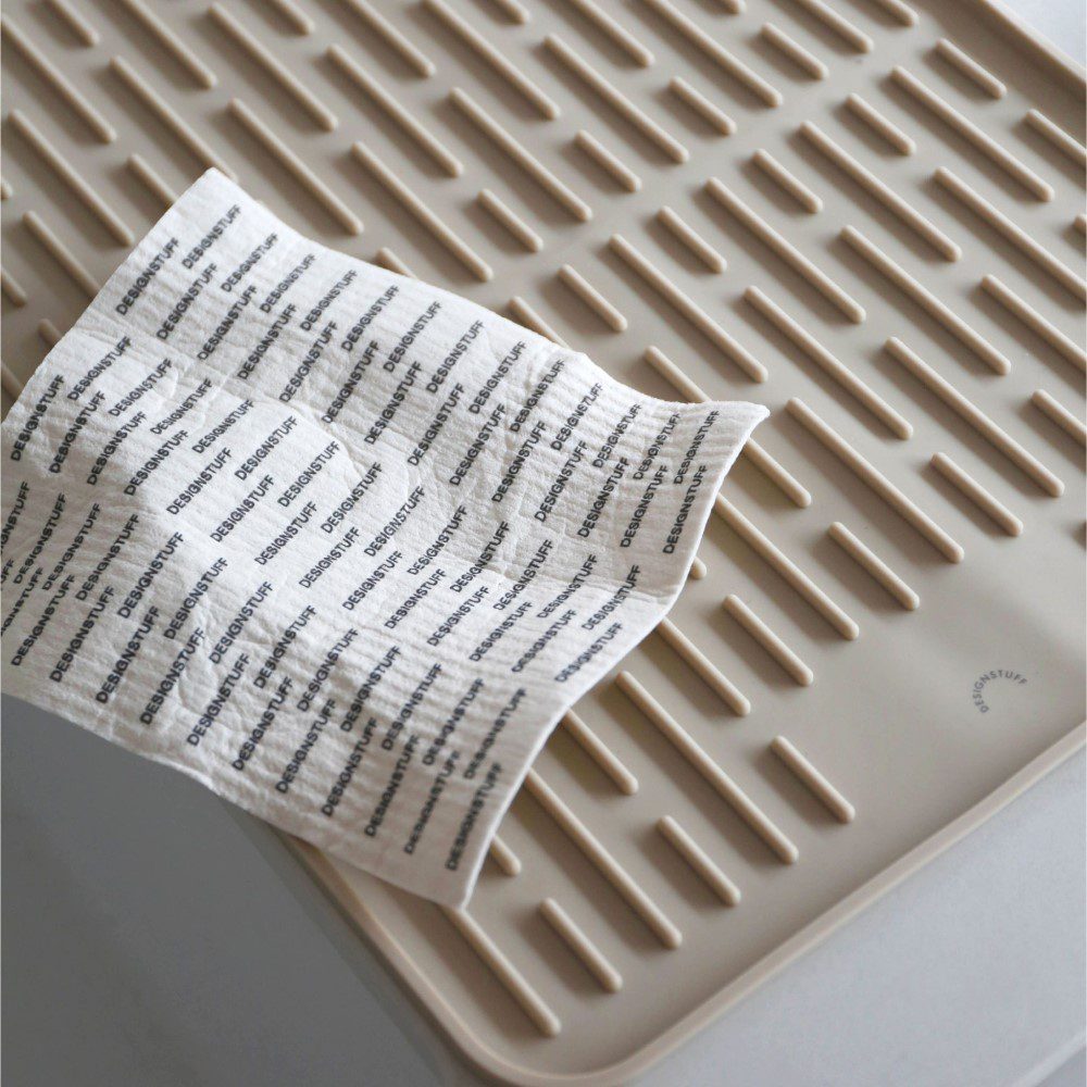 DESIGNSTUFF Compostable Eco Dishcloth, White (Pack of 3)