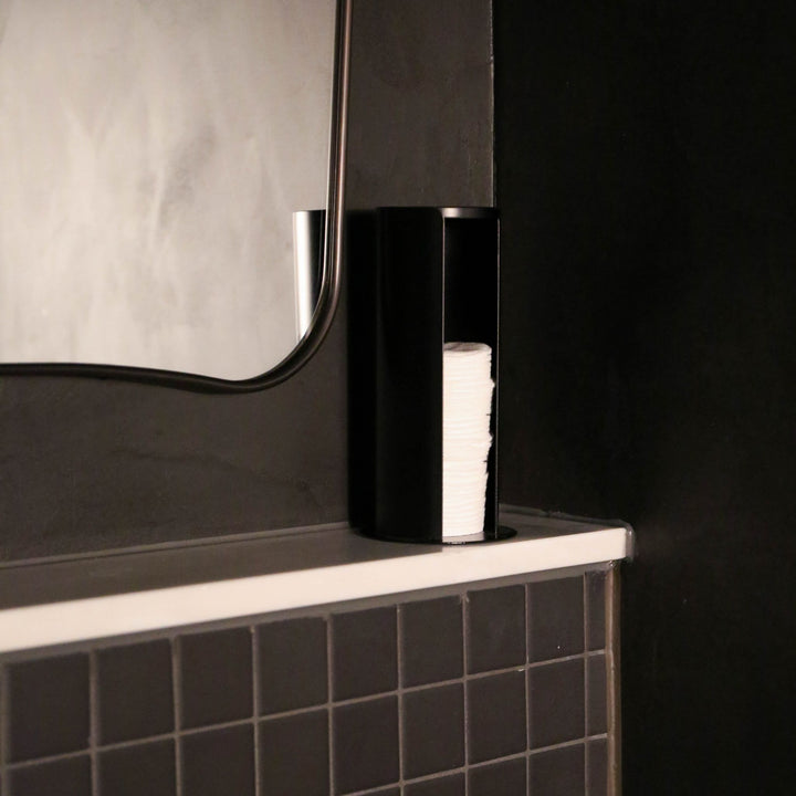 Gift With Purchase | DESIGNSTUFF Cotton Pad Storage Holder (Black or White)