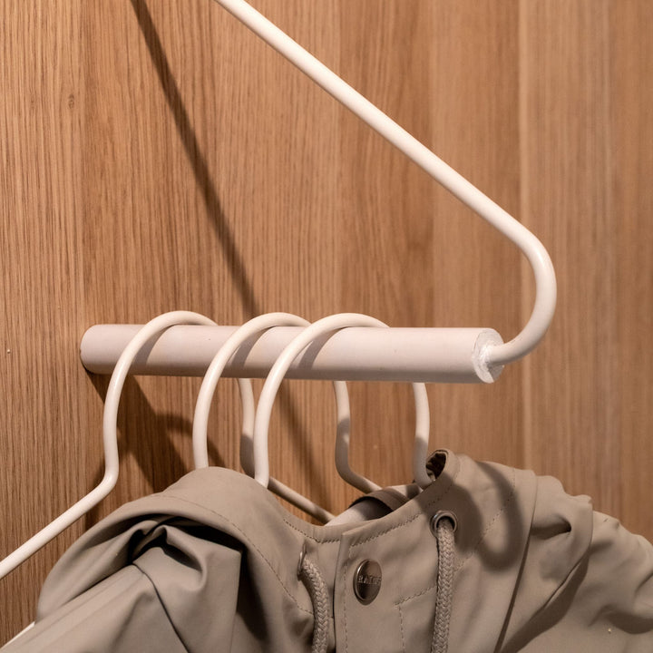 DESIGNSTUFF Curve Hangers - Set of 3, White