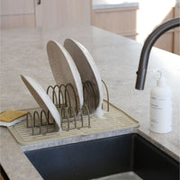 DESIGNSTUFF Dish Drainer, Khaki (Set of 2)