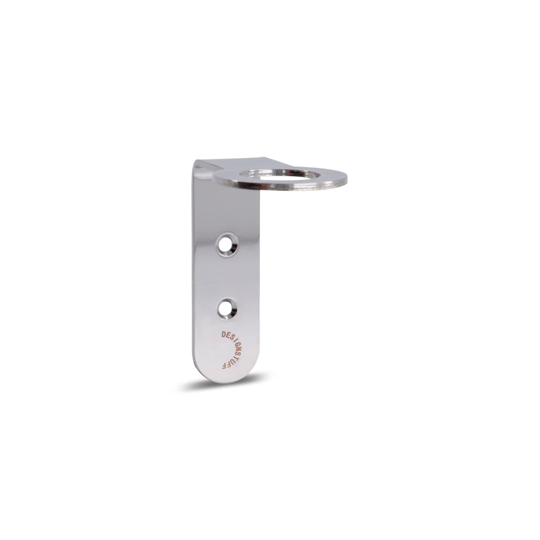 DESIGNSTUFF Floating Soap Dispenser Holder, Chrome