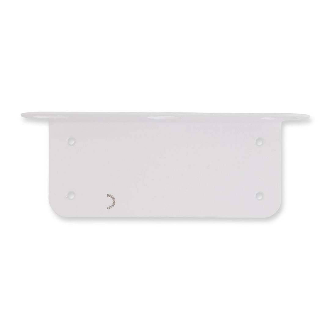 DESIGNSTUFF Floating Triple Soap Dispenser Holder, White