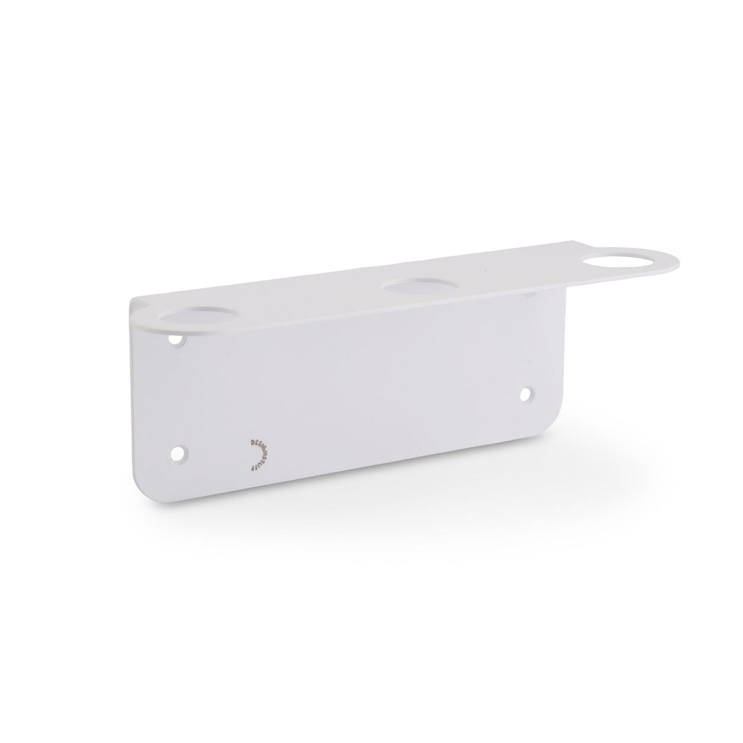 DESIGNSTUFF Floating Triple Soap Dispenser Holder, White