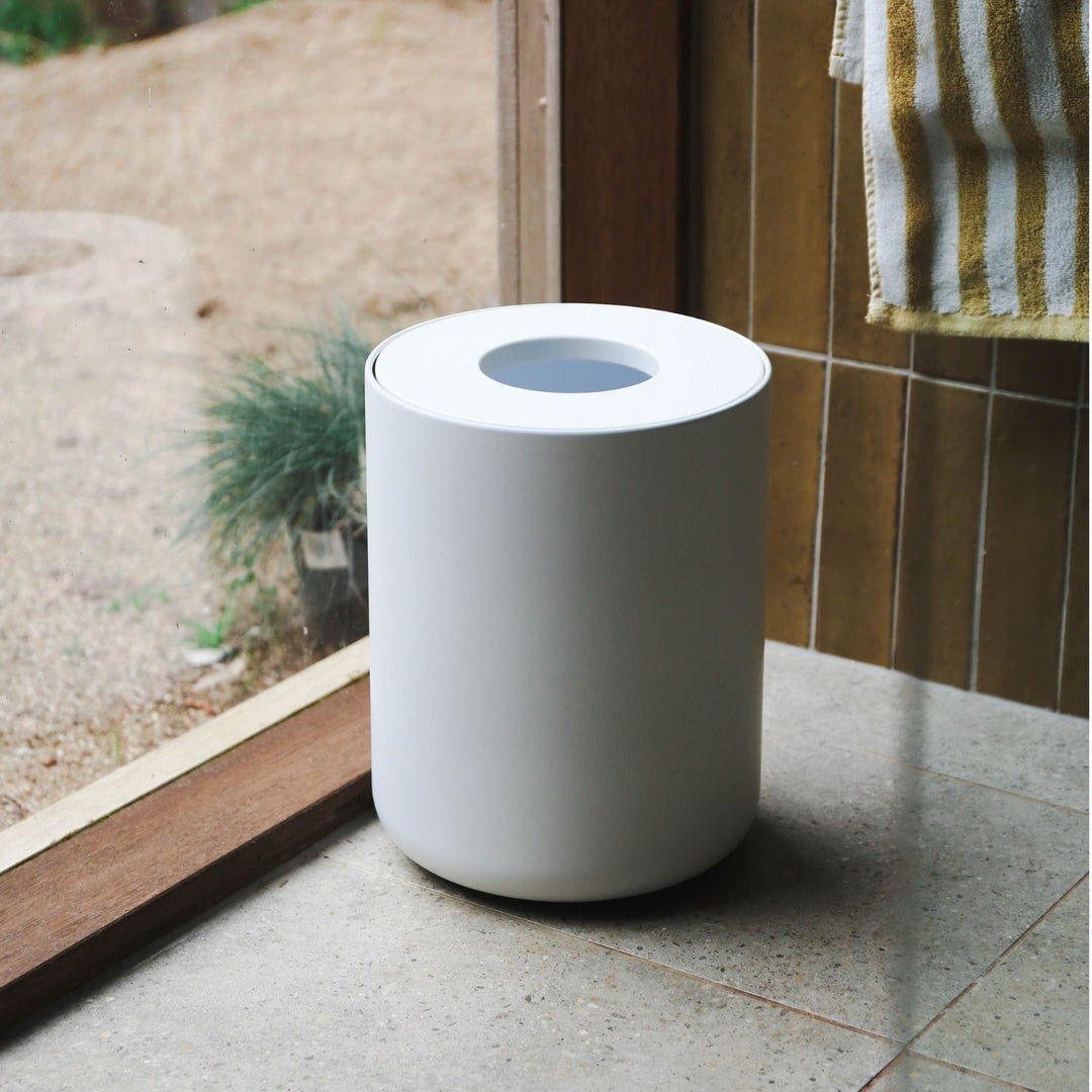 DESIGNSTUFF Round Bin, White