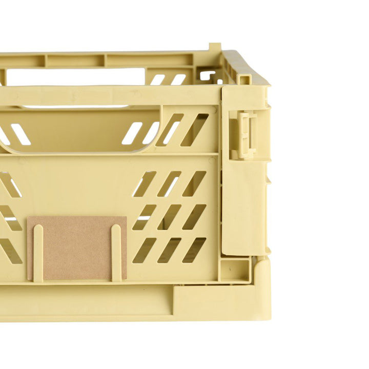 DESIGNSTUFF Slant Collapsible Crate, L, 50x33cm, Straw