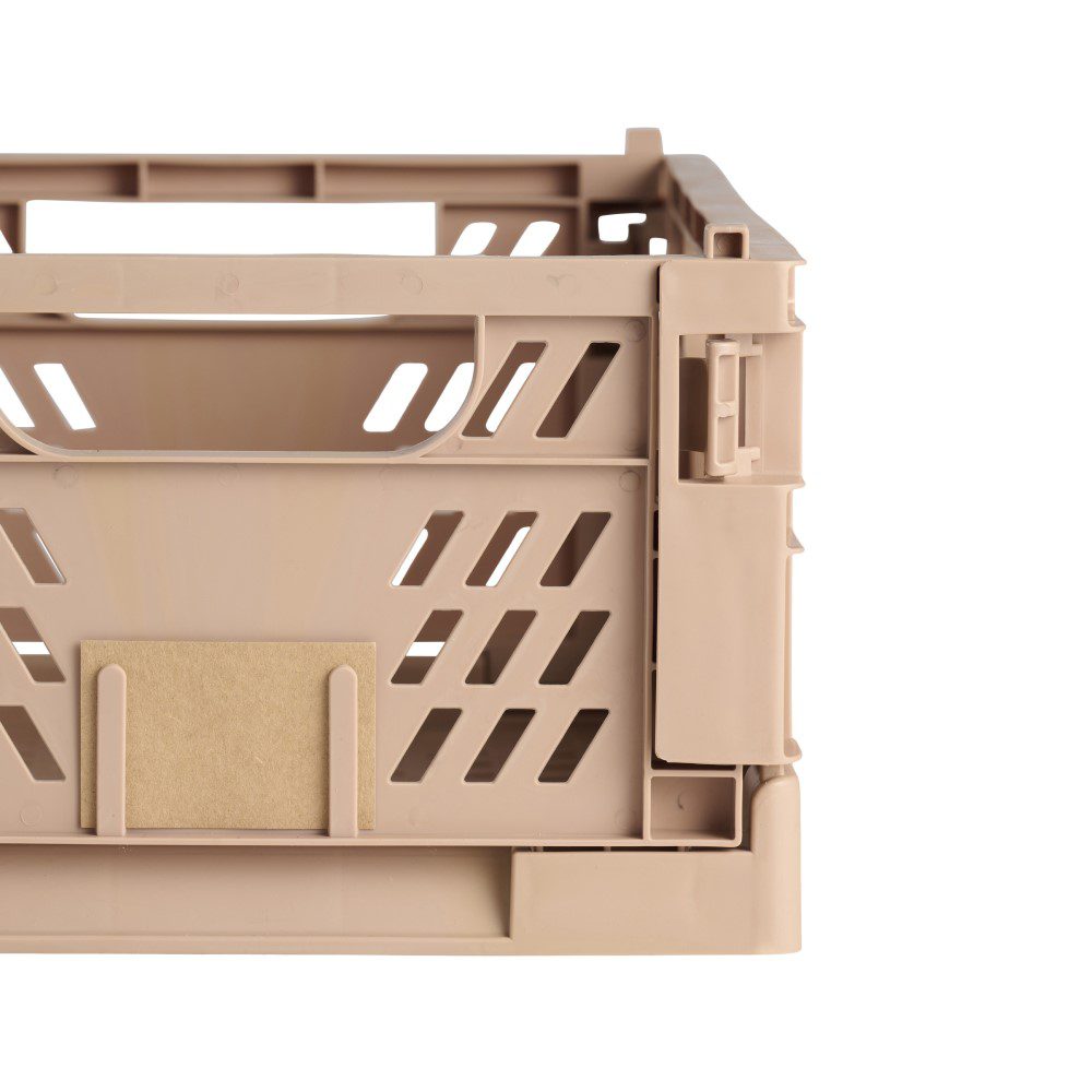 DESIGNSTUFF Slant Collapsible Crate, L, 50x33cm, Tuscany