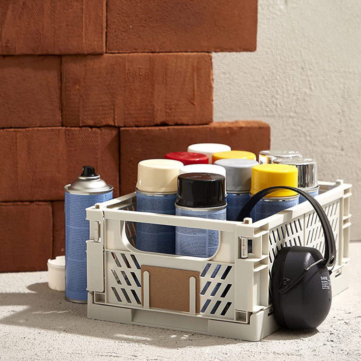 DESIGNSTUFF Slant Collapsible Crate, L, 50x33cm, Tuscany