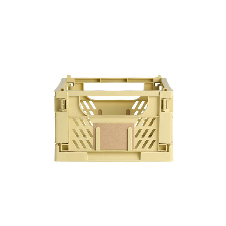 DESIGNSTUFF Slant Collapsible Crate, M, 33x25cm, Straw